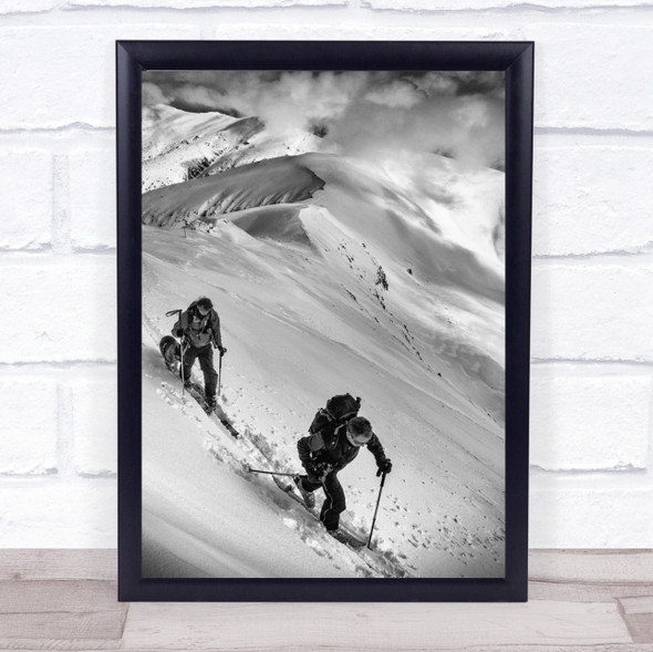 Ski Mountaineering Liptov Slovakia Tatras Mountain Sport People Low Art Print