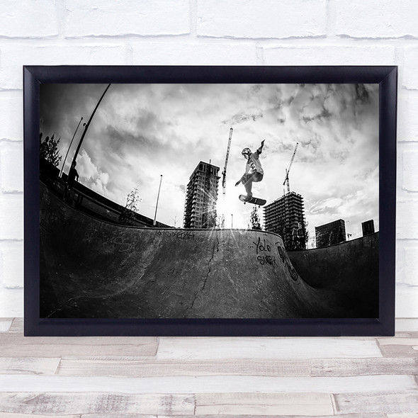 YOLO Antwerp Belgium City Street Skate Dendam Skateboarding Sports Art Print