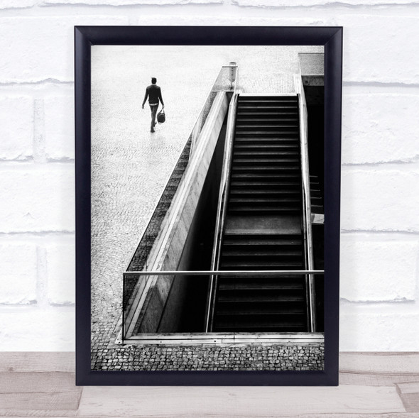 I'll Be Long Gone Street Walk Walking Stairs Departure Art Print