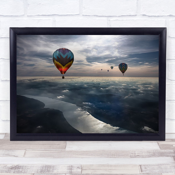 To Kiss the Sky Balloon Hot Air Flight Fly Flying Wall Art Print