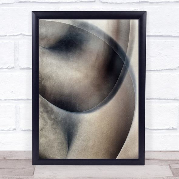 Abstract Female Shape Pattern Form Body Wall Art Print