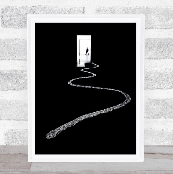 Tate Museum London Abstract Rope Door Figure Doorway Open Wall Art Print