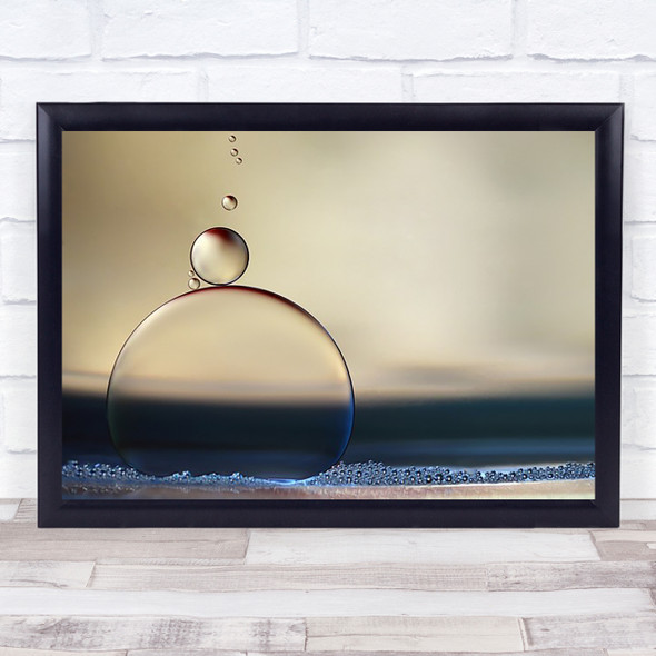 The Stragglers Water Oil Drops Bubbles Abstract Bubble Droplet Art Print
