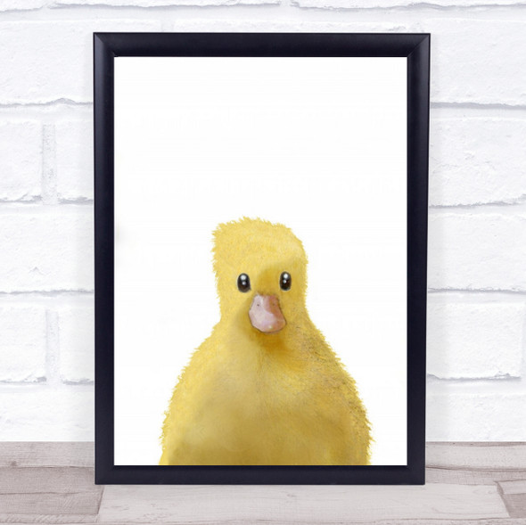 Duck Animal Illustration Farm Ducks Birds Bird Yellow White Wall Art Print