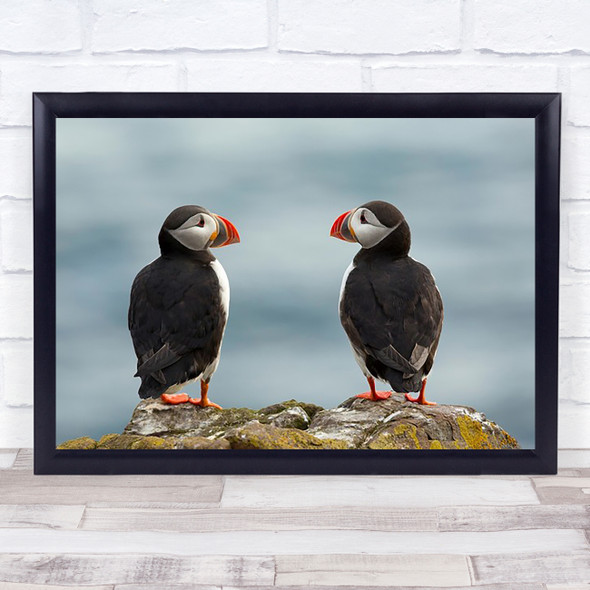 I Love You Too Iceland Birds Nature Puffin Atlantic Ocean Connection Art Print