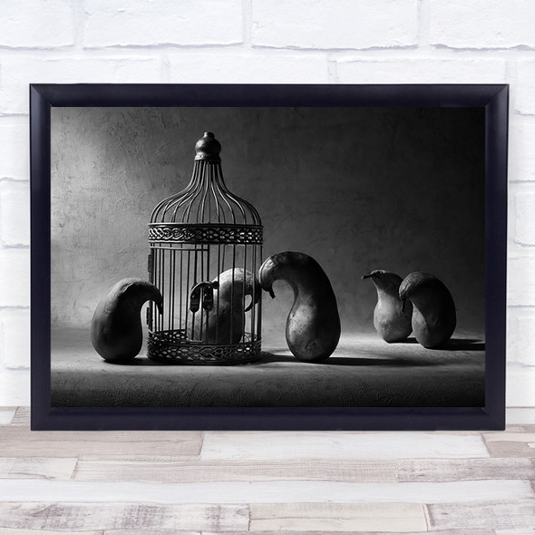 The Political Prisoner Prison Cage Imprisoned Trapped Trap Caught Wall Art Print