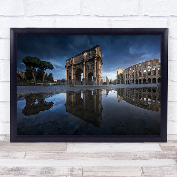 Ancient Architecture Arch Rome Monument Old Historical Italy Wall Art Print