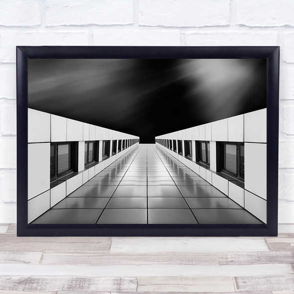 Architecture Vanishing Point Geometry Shapes Perspective Wall Art Print