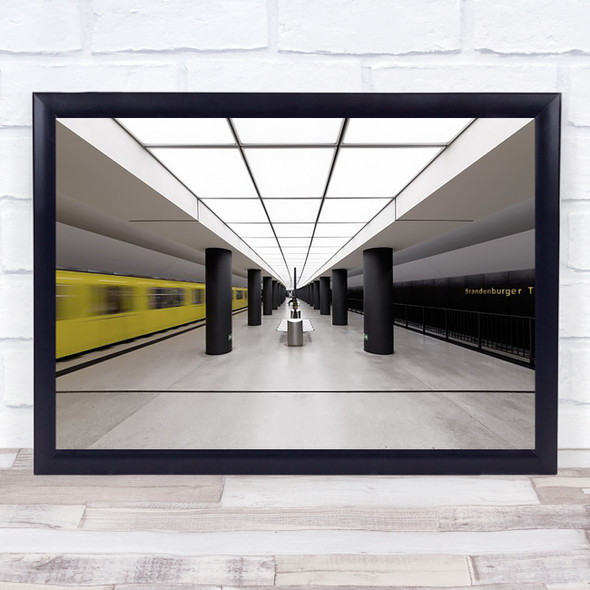 Berlin Ubahn Subway Station Architecture Railway Train Wall Art Print