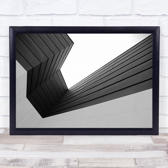 Broken Lines Shapes Architecture Abstract Geometry Portugal Wall Art Print
