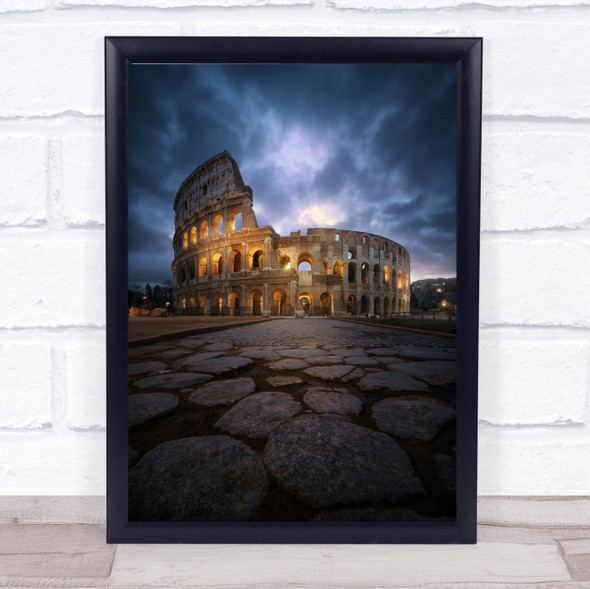 Colossal Rome Landmark Italy Architecture Historical Ancient Wall Art Print