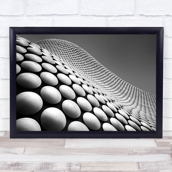 Curve Architecture Abstract Dots Polka Pattern Facade Wall Art Print