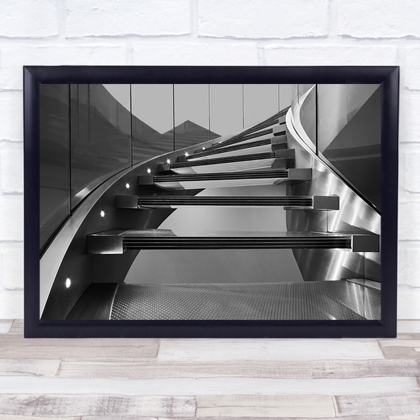 Light Perspective Building Staircase Steps Portugal Architecture Wall Art Print