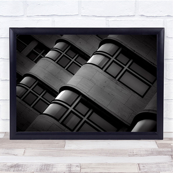 Shell Architecture Facade Berlin Germany Geometry Shapes Windows Wall Art Print