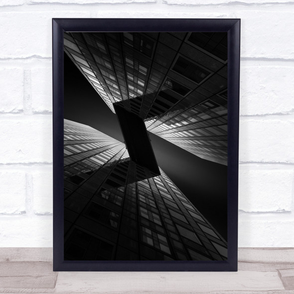 The Z-Line Architecture Perspective Dark Facade Wall Wall Art Print