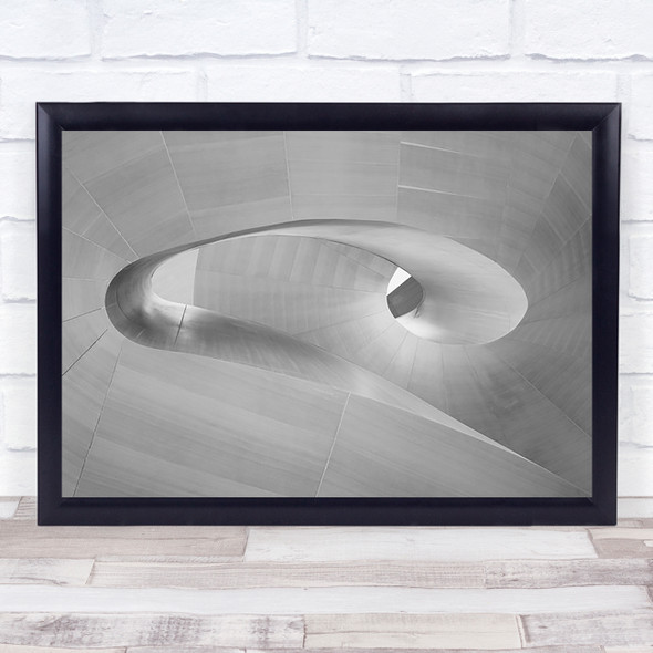 Twist Iv Architecture Abstract Swirl Twirl Spiral Wall Art Print