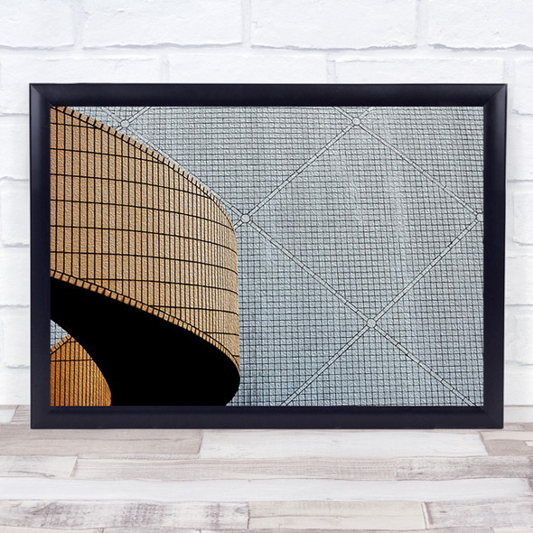 Urban texture Shapes Geometry Grid Graphic Abstract Architecture Wall Art Print
