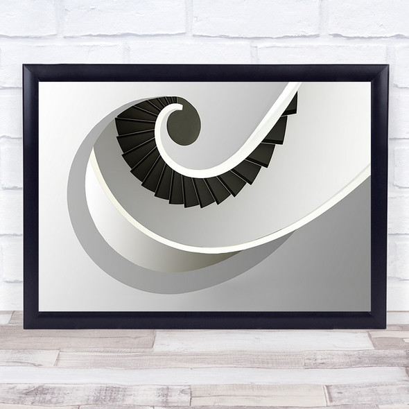 Welle Stairs Staircase Spiral Architecture Geometry Wall Art Print