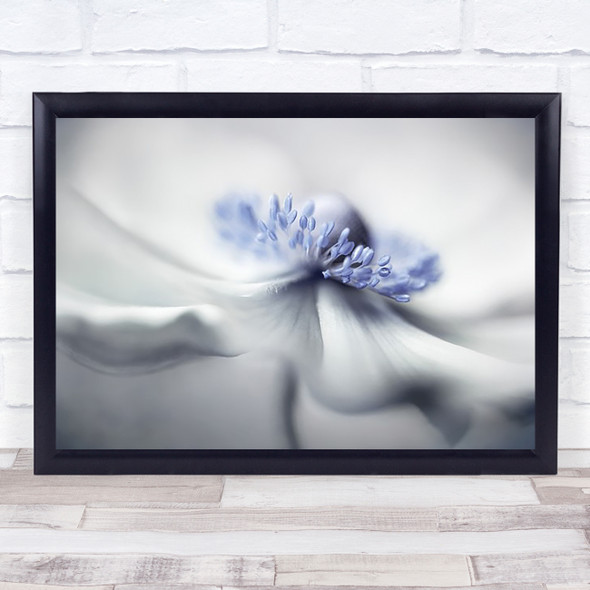 Anemone spirit Summer Flower l Plant Japanese Purple Wall Art Print