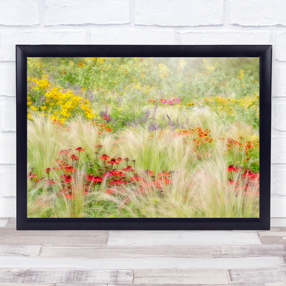 Wildflower Print Mid-sized Wall Decor Floral Canvas Flower 