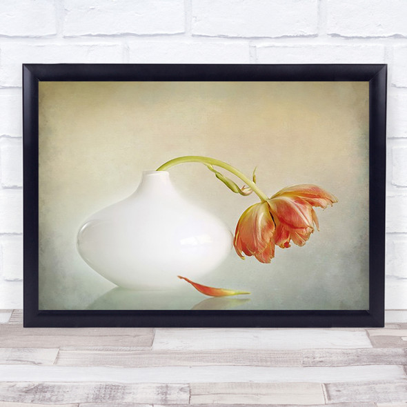 Tulip Flower Petal Vase Tulips Flop Wall Art Print