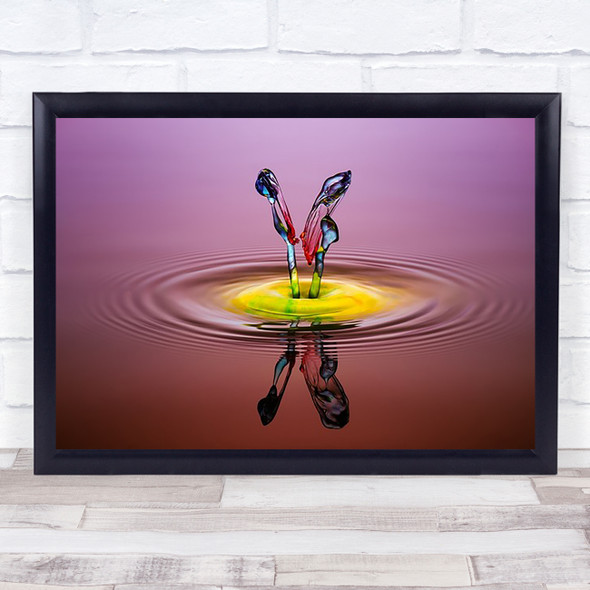 You Me Splash Tone Drops Droplet Abstract Ripple Wall Art Print