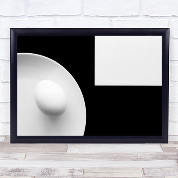 Plate with egg 4 Wall Art Print
