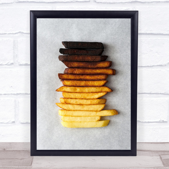 Potato gradient Abstract French Fries Food Wall Art Print