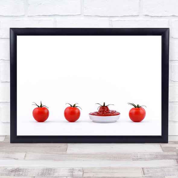 Product Tomato Vegetable Kitchen Ketchup Food Sauce Red Wall Art Print