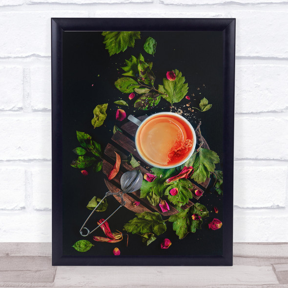 Stir Clockwise Tea And Leaves Wall Art Print