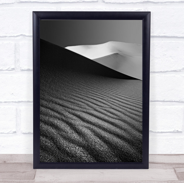 An Ice Hill In Desert Iran Bafgh Daranjir Dunes Abstract Minimalism Art Print
