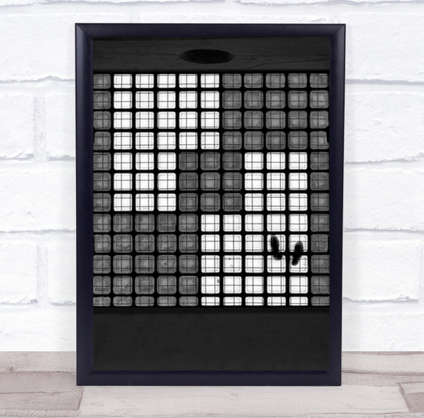 The Tetris Effect Lisbon Pedestrian Glass Brick Feet Shoes Floor Wall Art Print