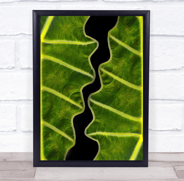 Balance Abstract Green Pattern Memensaputra Leaf Leaves Shapes Wall Art Print