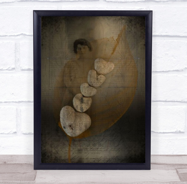 Q Mikaelaq Creative Edit Edited Woman Composites Montages Rock Wall Art Print