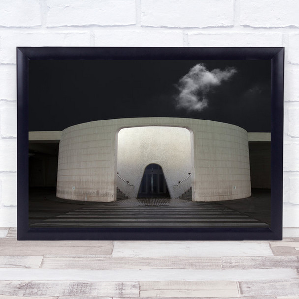 Left, Right Or Up Abstract Architecture Sky Cloud Stairs Dorm Wall Art Print