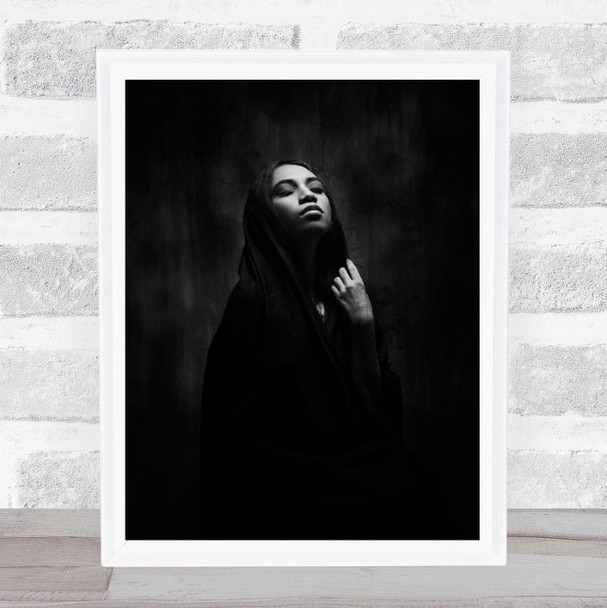 The Pieta Waneker Indonesia Makassar Closed Eyes Meditation Wall Art Print