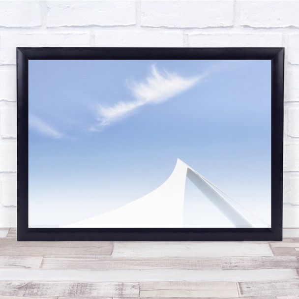 Rising Up Abstract Architecture Bridge Belgian Coast Shape Wall Art Print