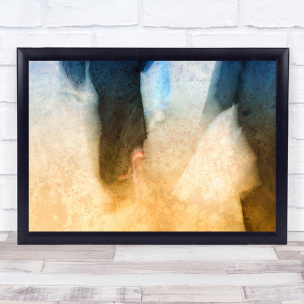 Motion Germany Texture Abstract Pattern Walk Walking Blur Wall Art Print