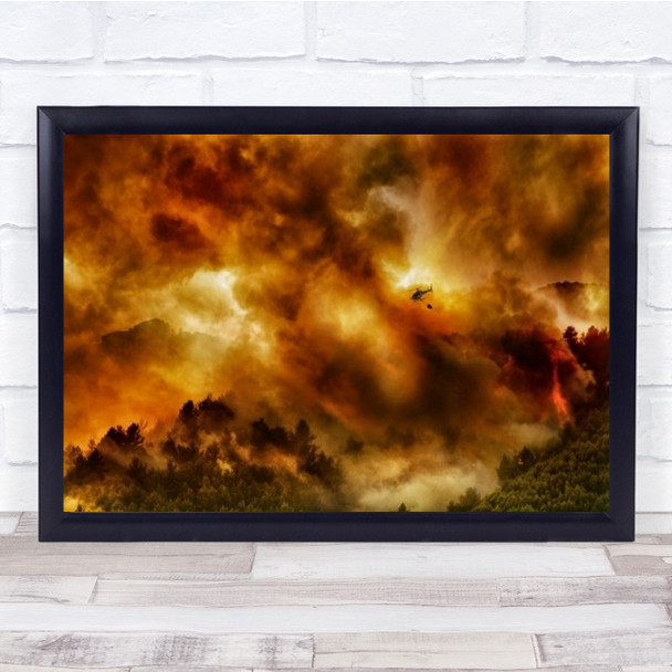 Missione Impossible Passion2013 Gold Golden Fire Flame Wall Art Print