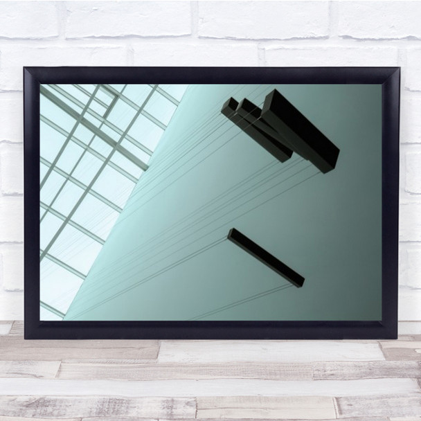 Floating Light Windows Abstract Genk Strings Geometry Wall Art Print