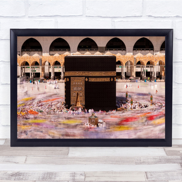 Holy Mosque Makkah Umrah Mecca Ammar City Kaaba Saudi Wall Art Print