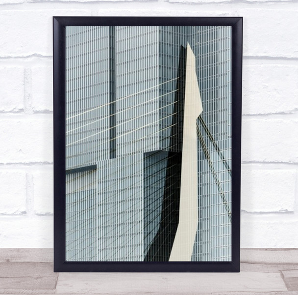 1 Abstract Erasmus Overlay Rotterdam Bridge The Swan Wall Art Print