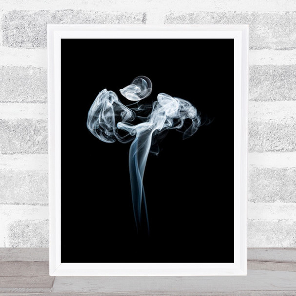 Smoke Angel Abstract Still Life Dark Low Key Low-Key Wall Art Print