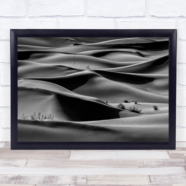 Bush Ii Landscape Desert Iran B&W Sand Dune Dunes Wall Art Print Bush Ii Landscape Desert Iran B&W Sand Dune Dunes Wall Art Print