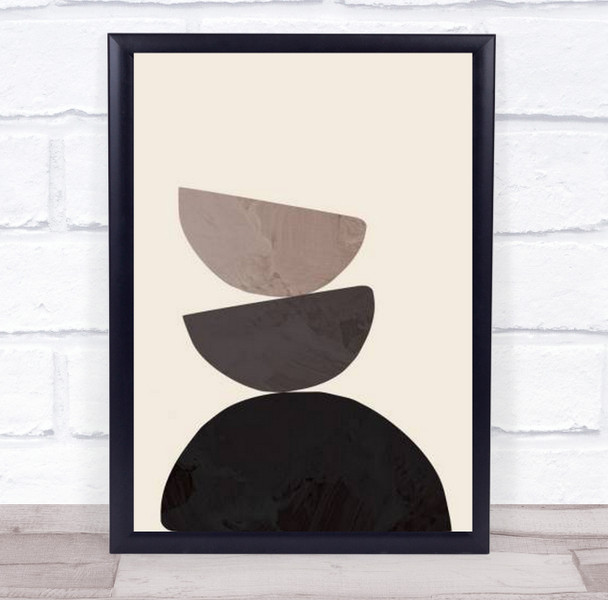 Collage 07 Shapes Graphic Abstract Illustration Wall Art Print