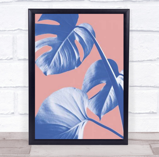 Monstera Purple 05 Studio Botanical Leaf Wall Art Print