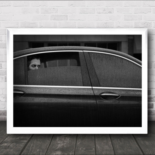 City Tales Looking Out Car Window Wall Art Print