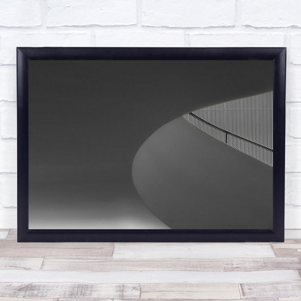 Curved Grey Handrail Architecture Wall Art Print