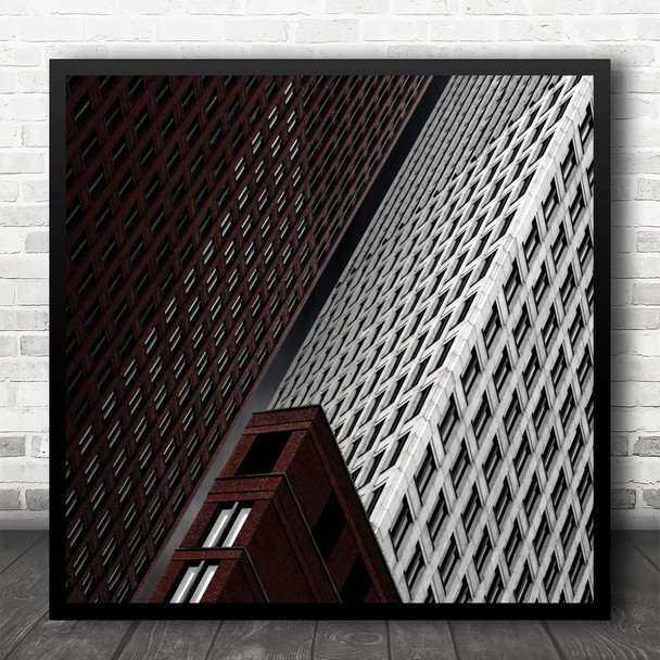 Skyscrapers Tall High Pattern Buildings Architecture Tribunal Square Wall Art Print