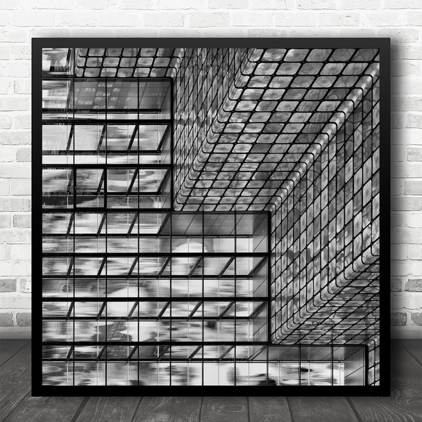 Museum Hilversum Squares Cubes Tetris Geometry Shapes Square Wall Art Print